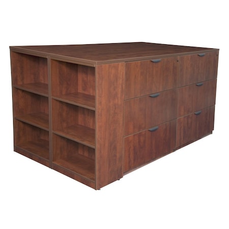 Regency StandUp LatFileStorage CabDesk, Bookcase, Cherry, Letter/Legal LS2LFSCSD8546CH